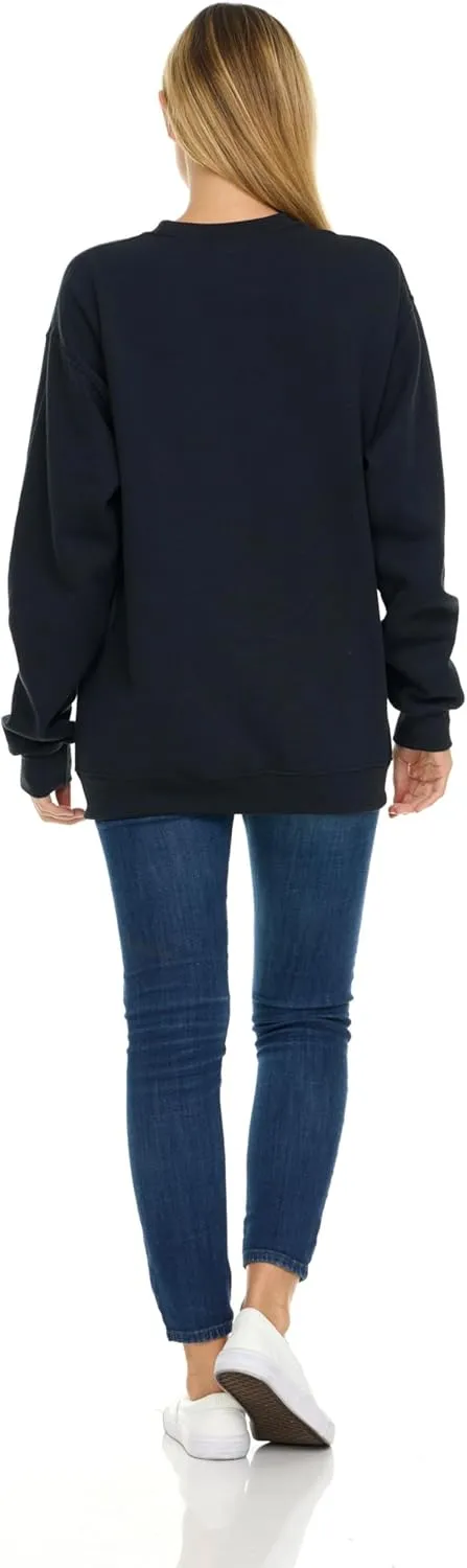 BILLIONHATS 6 Pack Women’s Oversized Crew Neck Sweatshirt, Fleece Lined, Bulk Wholesale Sweatshirts for Charities & Events
