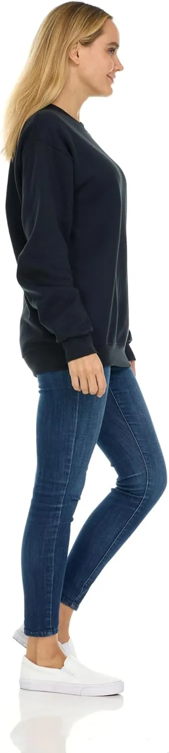 BILLIONHATS 6 Pack Women’s Oversized Crew Neck Sweatshirt, Fleece Lined, Bulk Wholesale Sweatshirts for Charities & Events