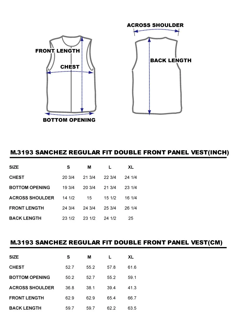 BZEN M.3193-SANCHEZ REGULAR FIT DOUBLE FRONT PANEL VEGGIE DYED CANVAS VEST-12.5OZ-E0 MOSS GREEN