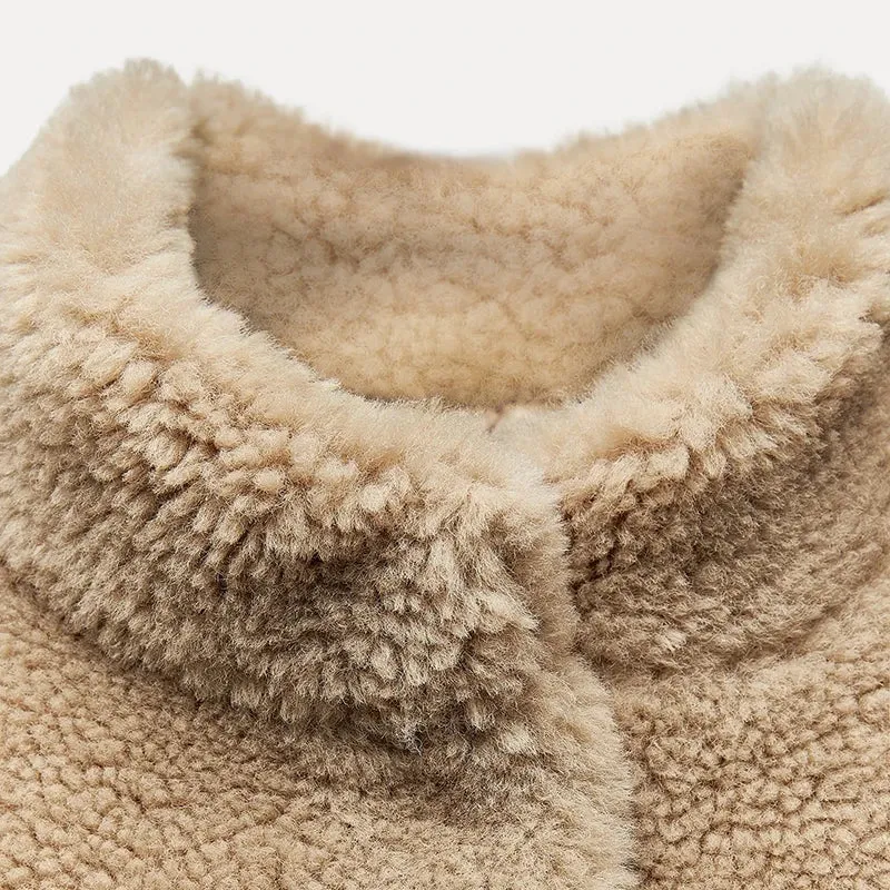 Chic Teddy Bear Faux Fur Coat