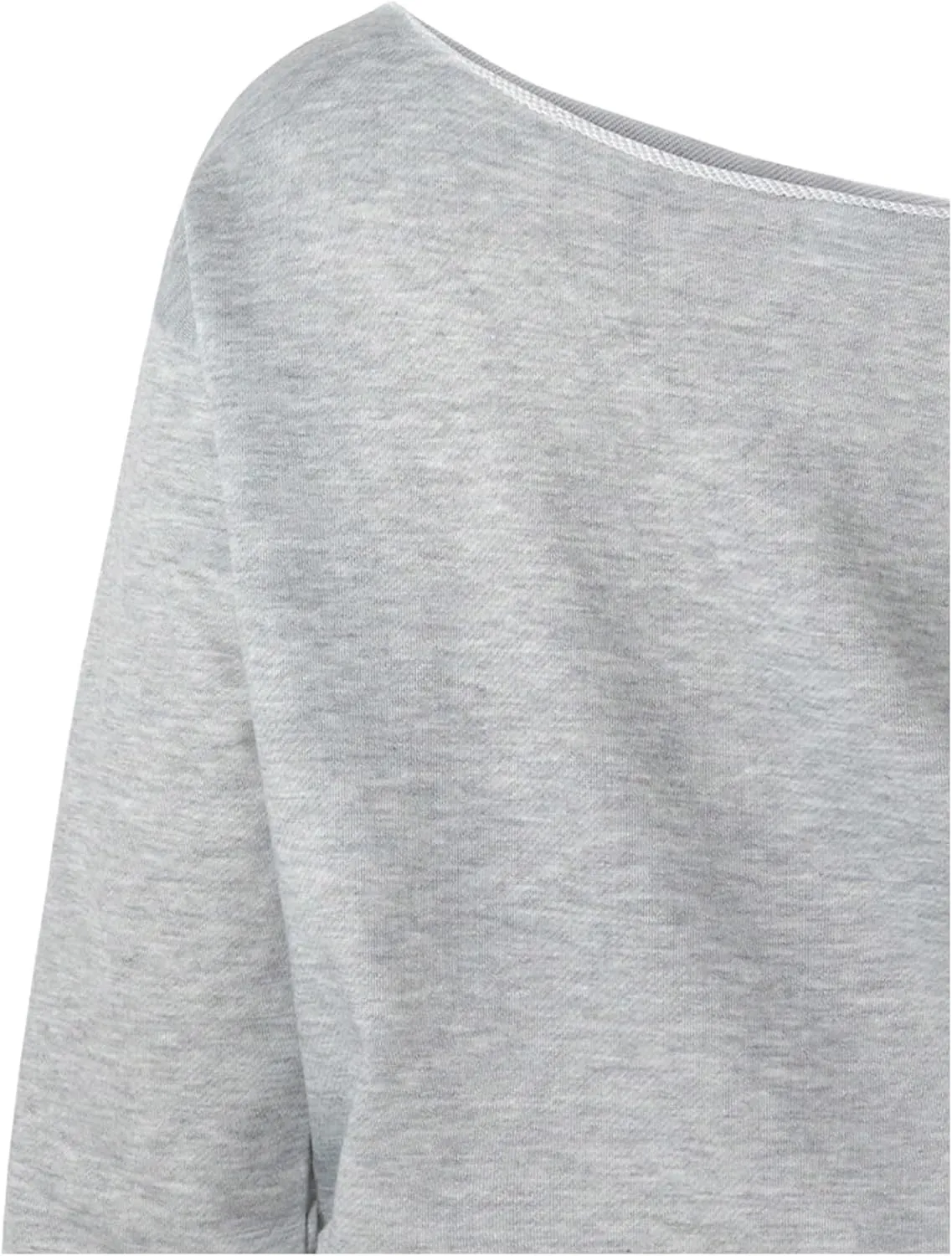 COZYEASE Girl's Cold Shoulder Graphic Sweatshirt Letter Print Long Sleeve Y2K Preppy Pullover Tops