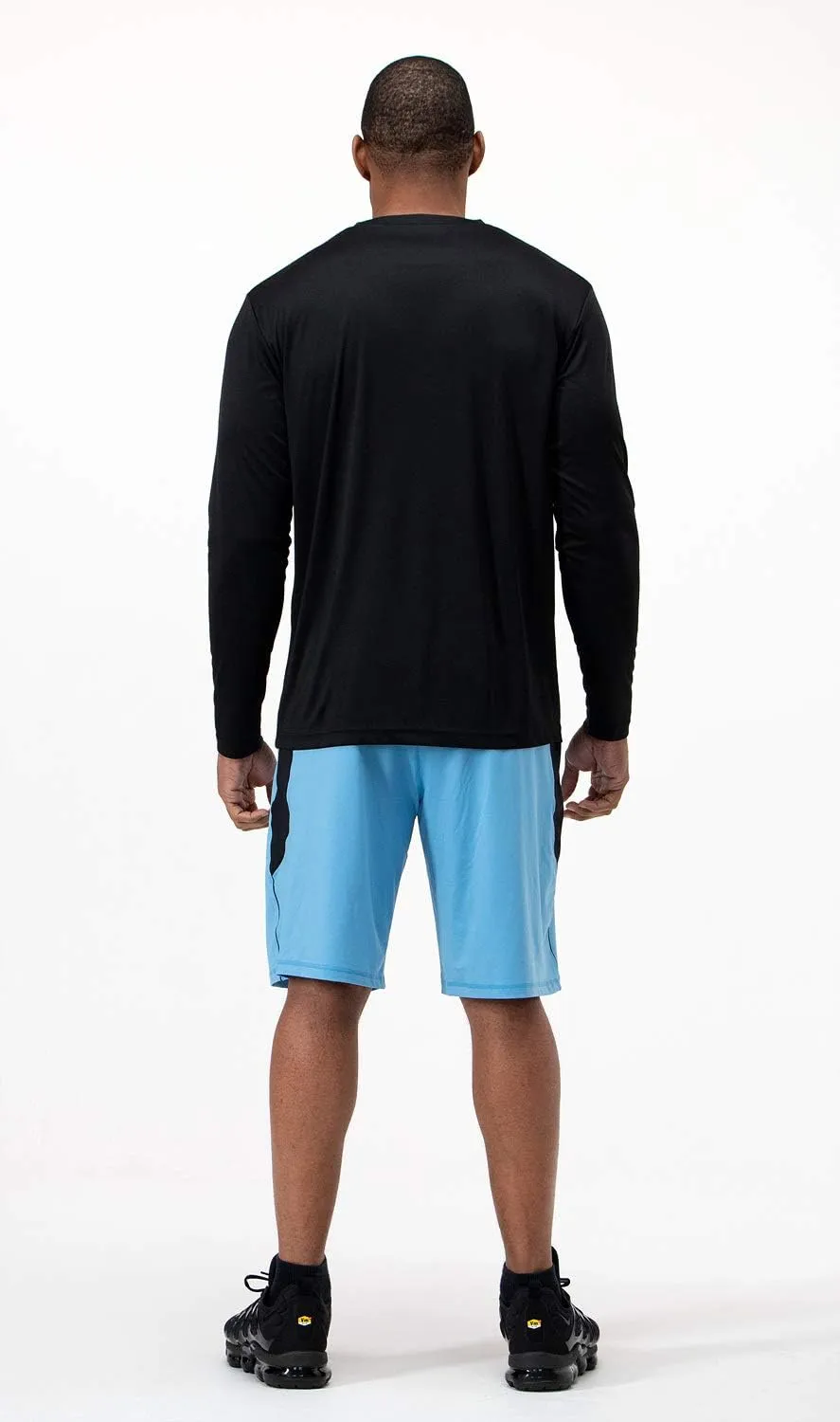 DEVOPS 2 Pack Men's Sun Protection Quick Dry Long Sleeve Rash Guard Fishing Running Garden Cycling Garage Homewear Shirt