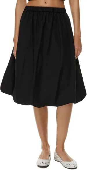 DSORVICD Women Y2k Bubble Skirt Cute Elastic High Waist A-line Maxi Skirt Retro Pleated Ruffle Midi Skirt Summer Streetwear