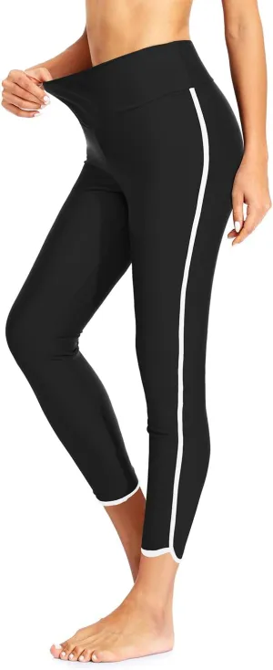 Holipick High Waisted Swim Pants for Women - Swimming Leggings Swimsuit UPF 50  Rash Guard