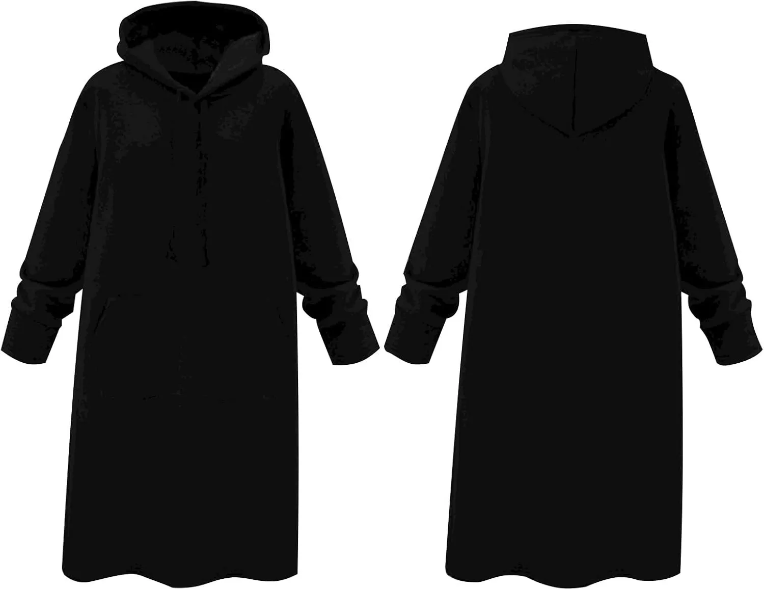 Hoodie Dress for Women 2024 Slim Casual Long Sleeve High Waist Drawstring Pullover Hooded Sweatshirt Dresses