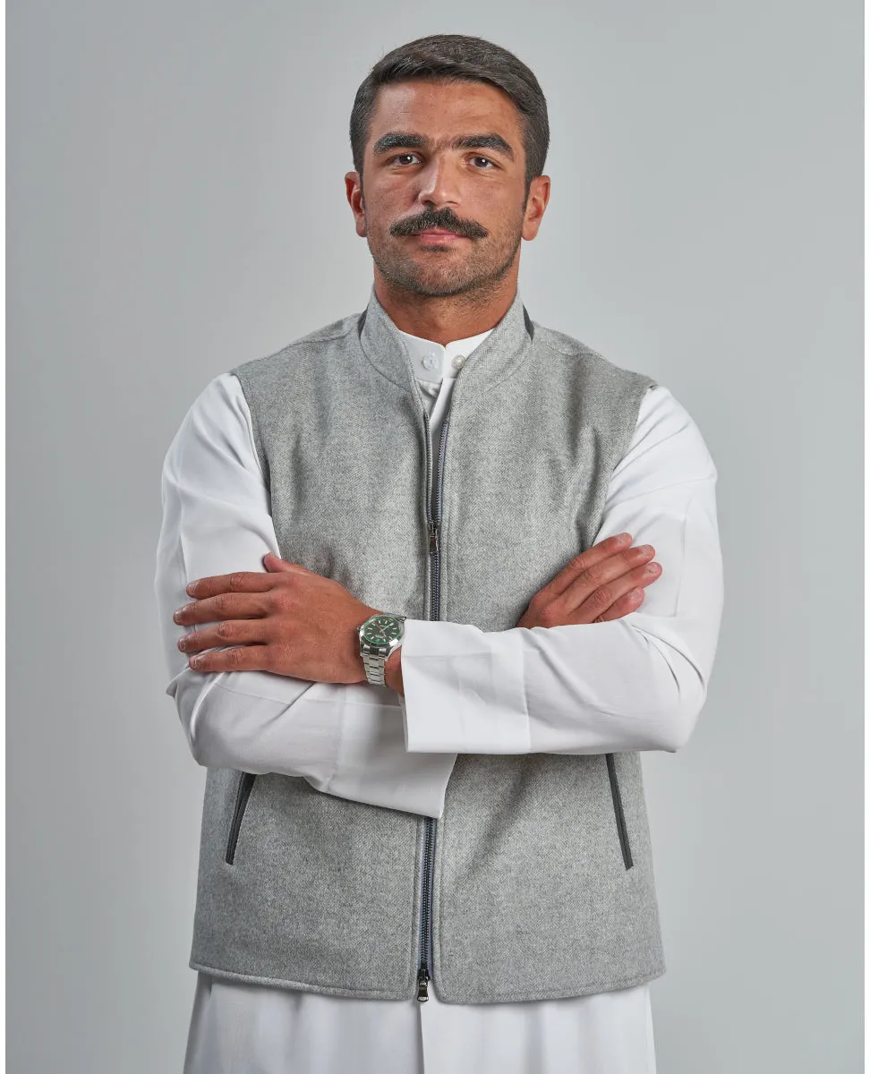 Light Grey Mens Vest