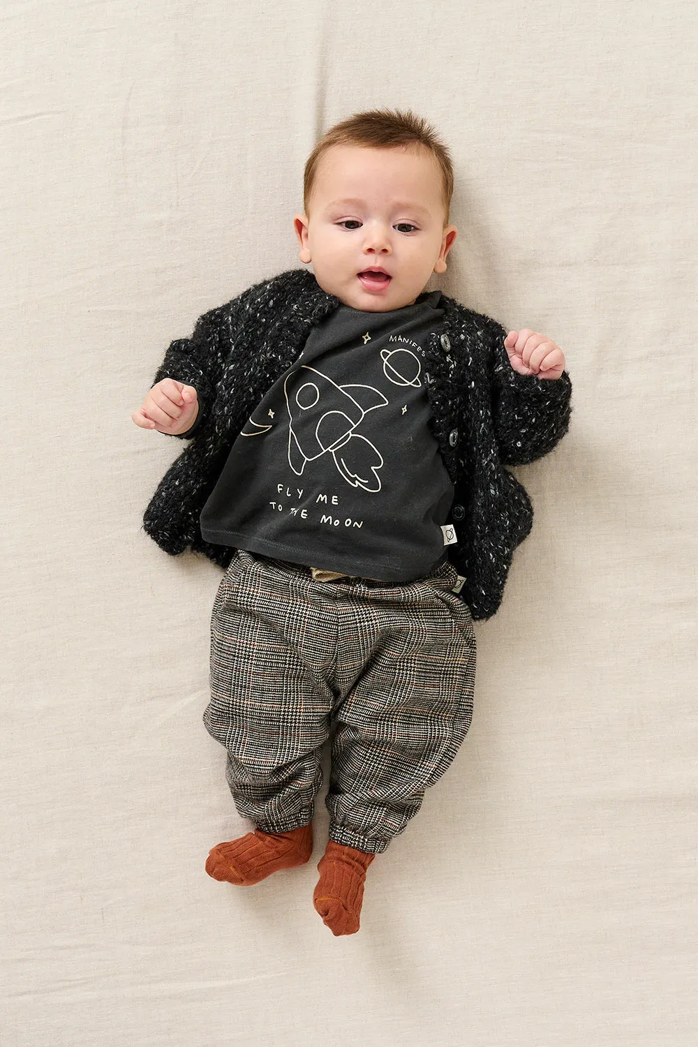 Melange Tricot Baby Cardigan