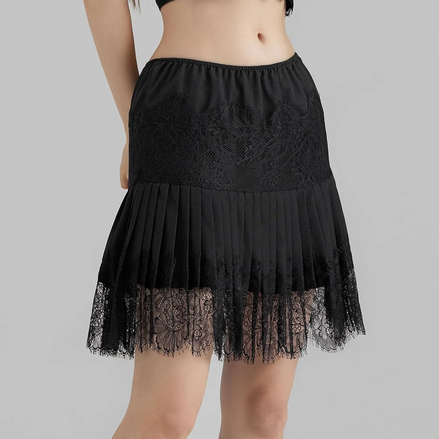 One opening Womens Summer Dresses Y2K Dress Boho Skirt Tulle Lace Mini Skirt Pleated Midi Dress Short Skirt Flowy Skirt