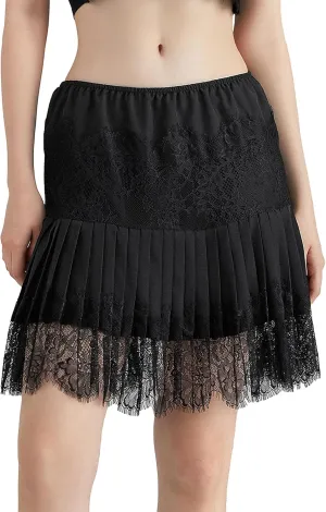 One opening Womens Summer Dresses Y2K Dress Boho Skirt Tulle Lace Mini Skirt Pleated Midi Dress Short Skirt Flowy Skirt
