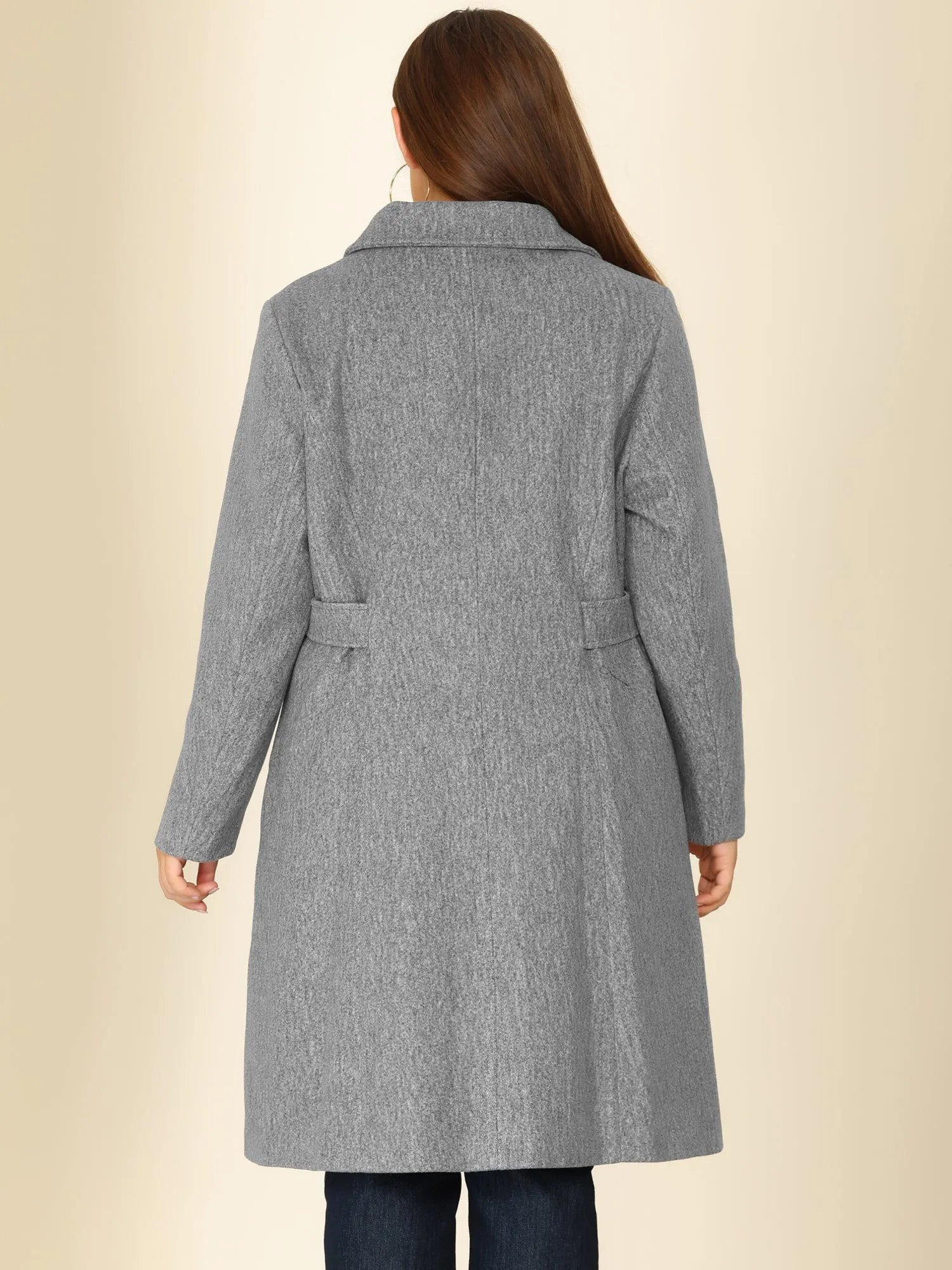 Polyester H Line Winter Single Breasted Coat Jacket