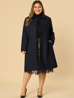 Polyester H Line Winter Single Breasted Coat Jacket
