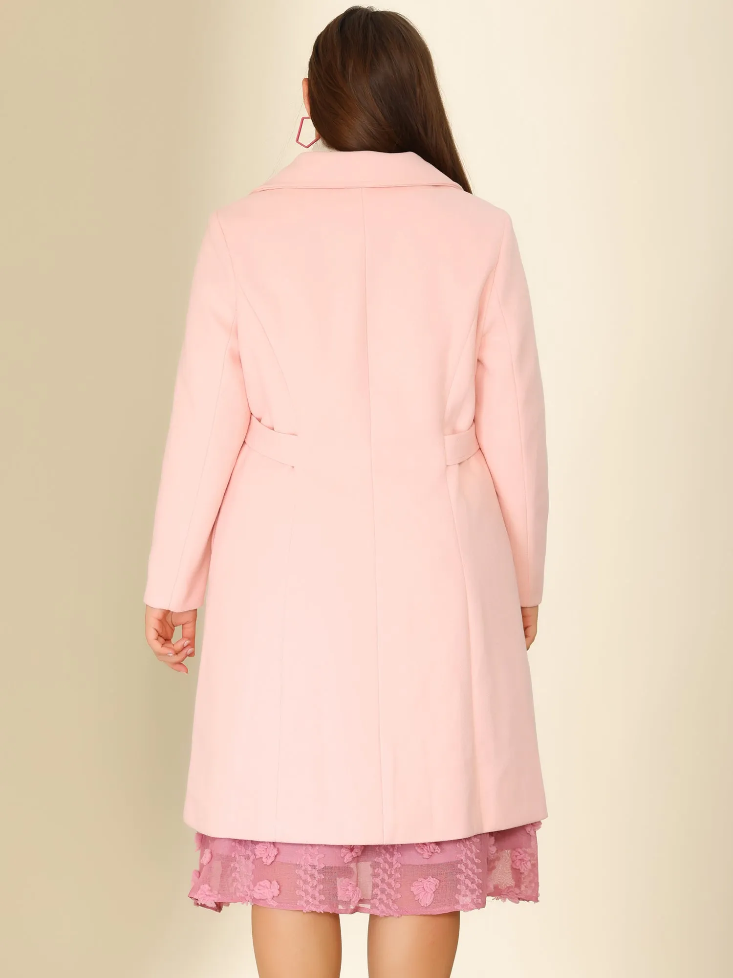 Polyester H Line Winter Single Breasted Coat Jacket
