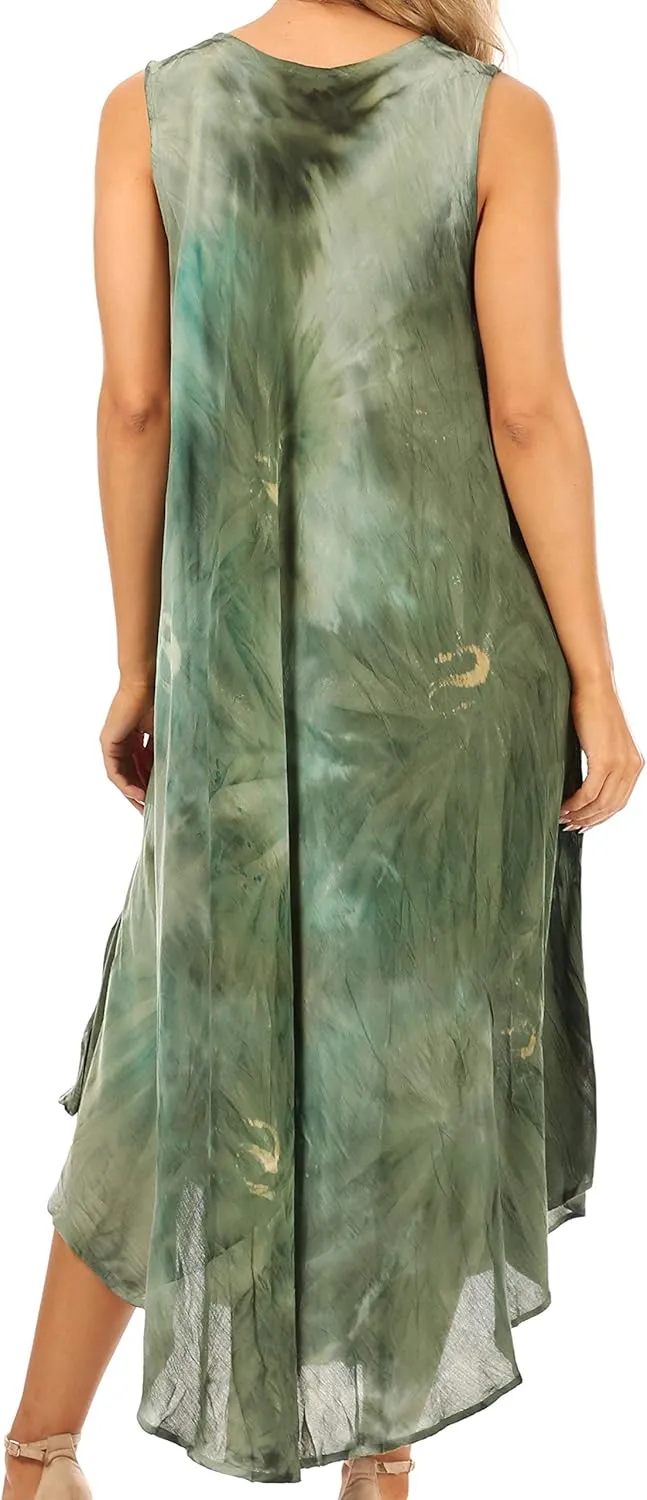 Sakkas Starlight Caftan Tank Dress/Cover Up