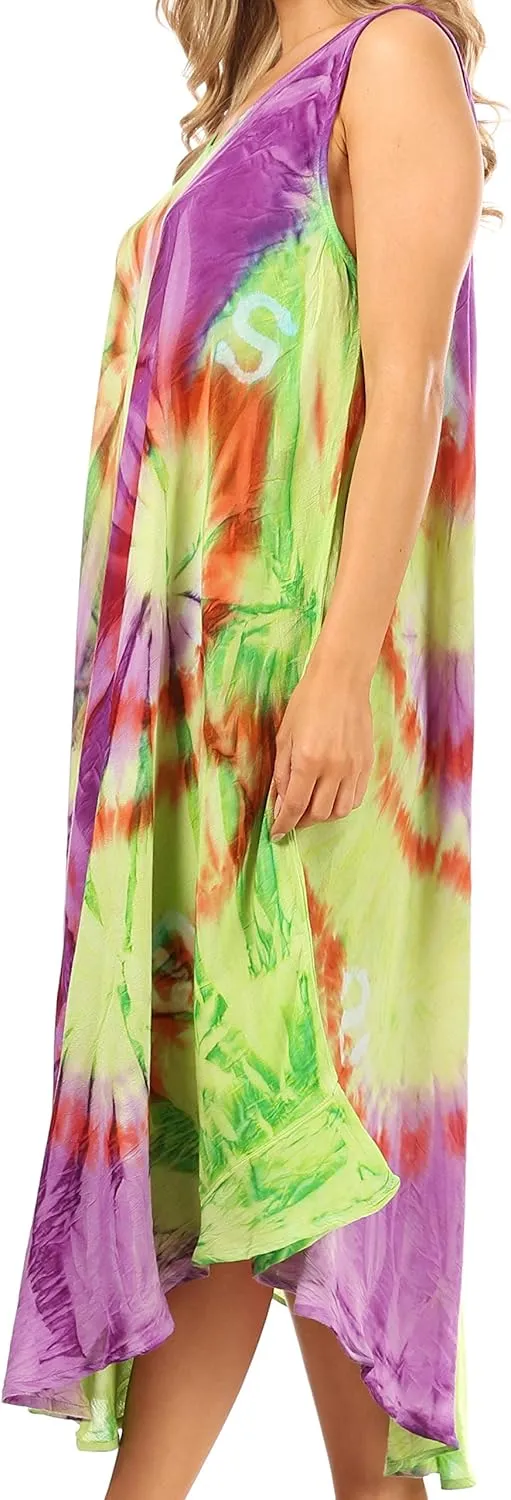 Sakkas Starlight Caftan Tank Dress/Cover Up