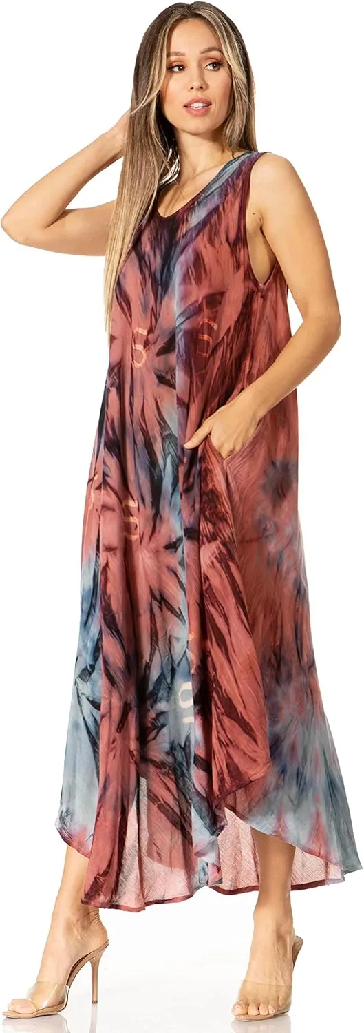 Sakkas Starlight Caftan Tank Dress/Cover Up