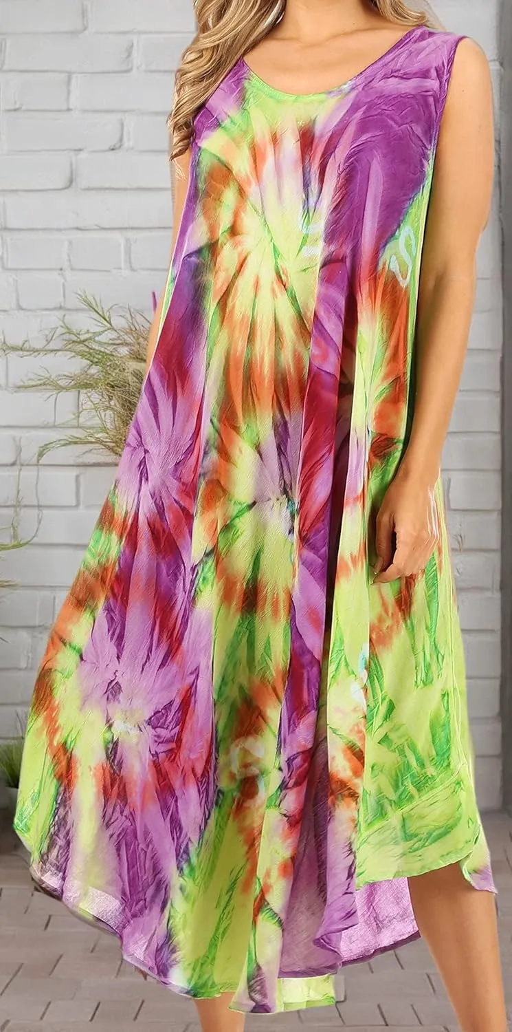 Sakkas Starlight Caftan Tank Dress/Cover Up