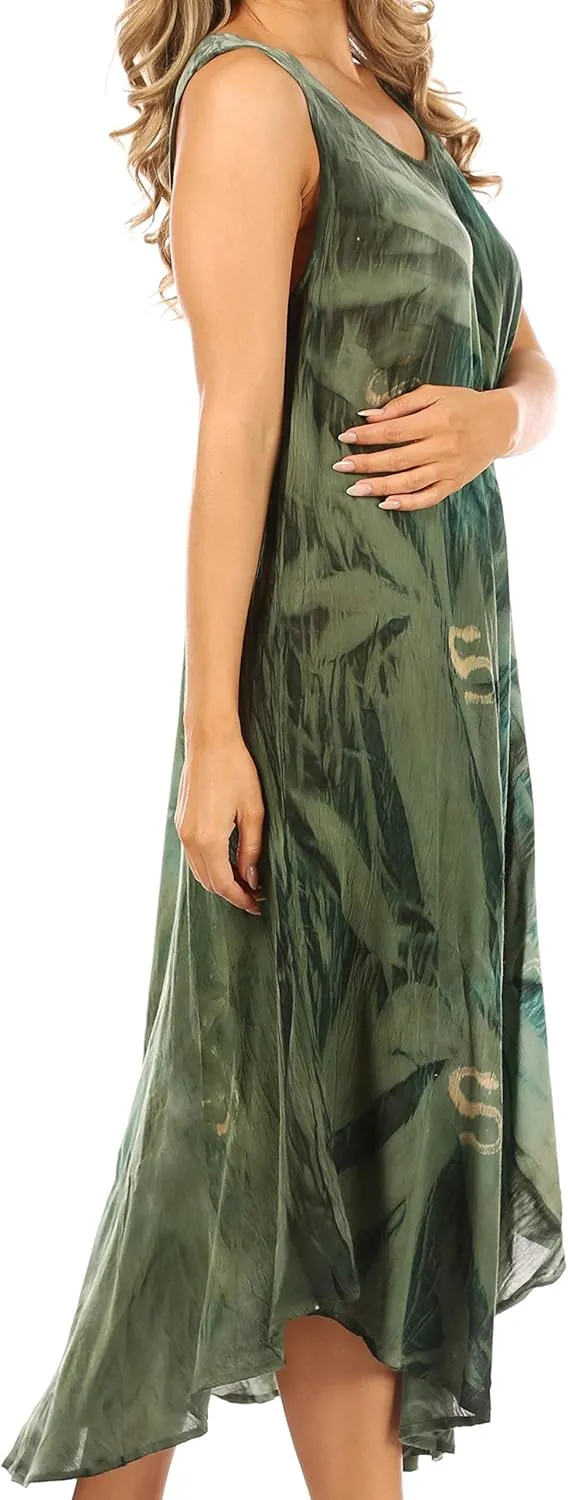 Sakkas Starlight Caftan Tank Dress/Cover Up
