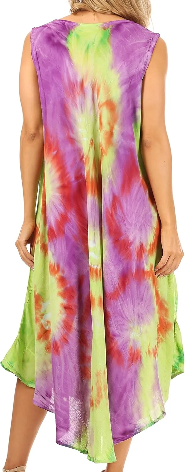 Sakkas Starlight Caftan Tank Dress/Cover Up