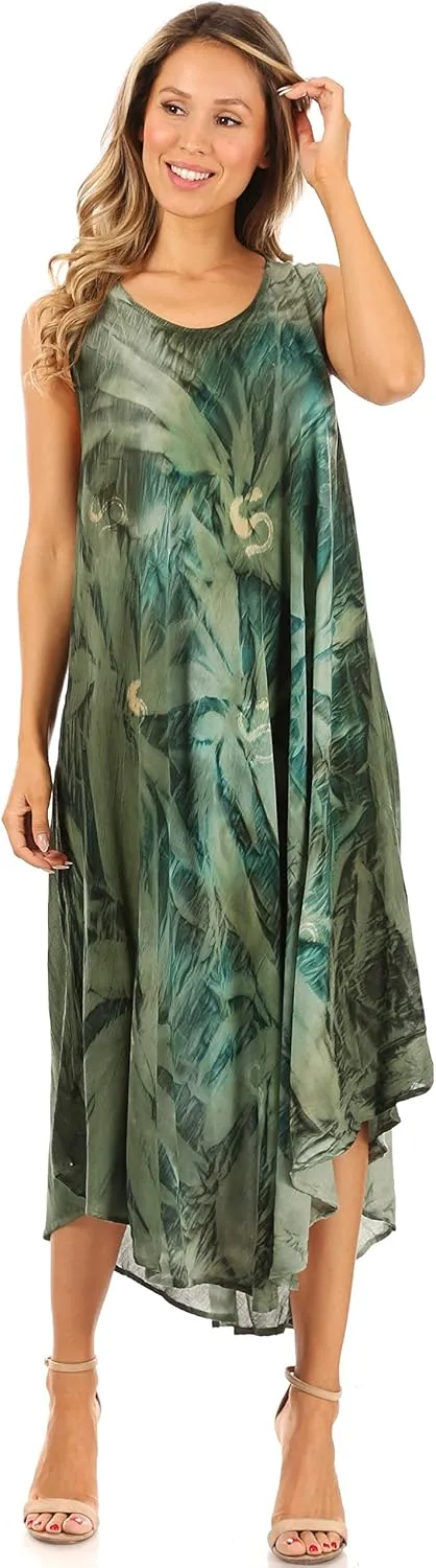 Sakkas Starlight Caftan Tank Dress/Cover Up