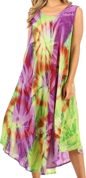 Sakkas Starlight Caftan Tank Dress/Cover Up