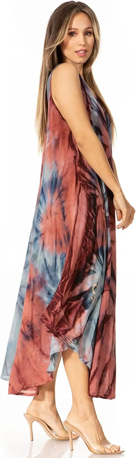 Sakkas Starlight Caftan Tank Dress/Cover Up