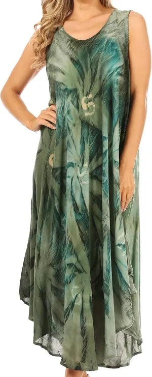 Sakkas Starlight Caftan Tank Dress/Cover Up