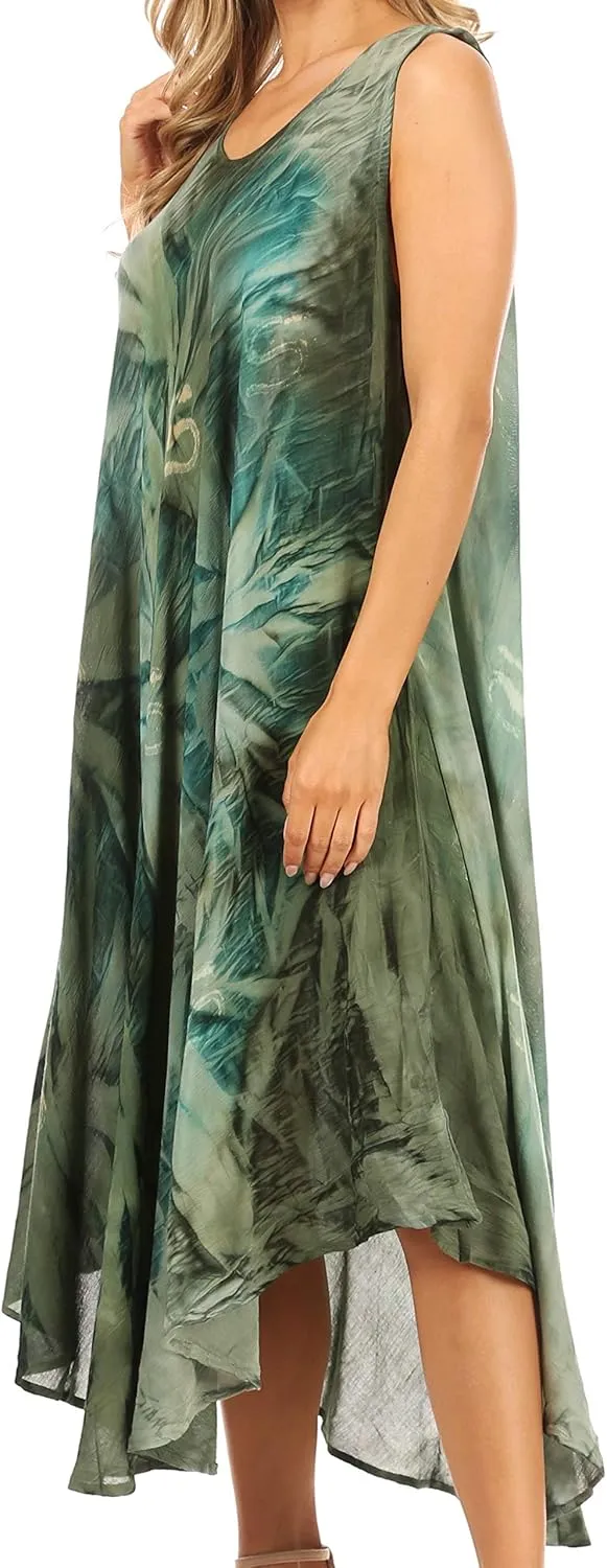 Sakkas Starlight Caftan Tank Dress/Cover Up