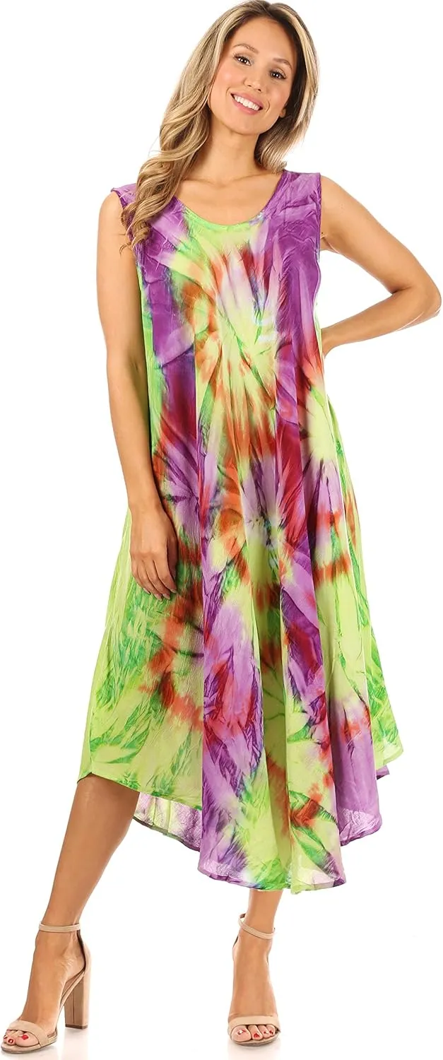 Sakkas Starlight Caftan Tank Dress/Cover Up