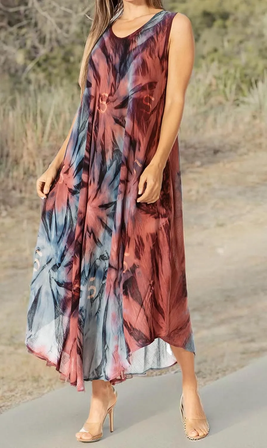 Sakkas Starlight Caftan Tank Dress/Cover Up