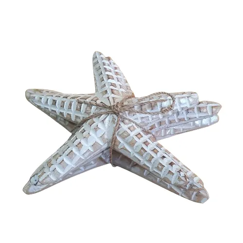 Set 3 Wooden Carved Star2