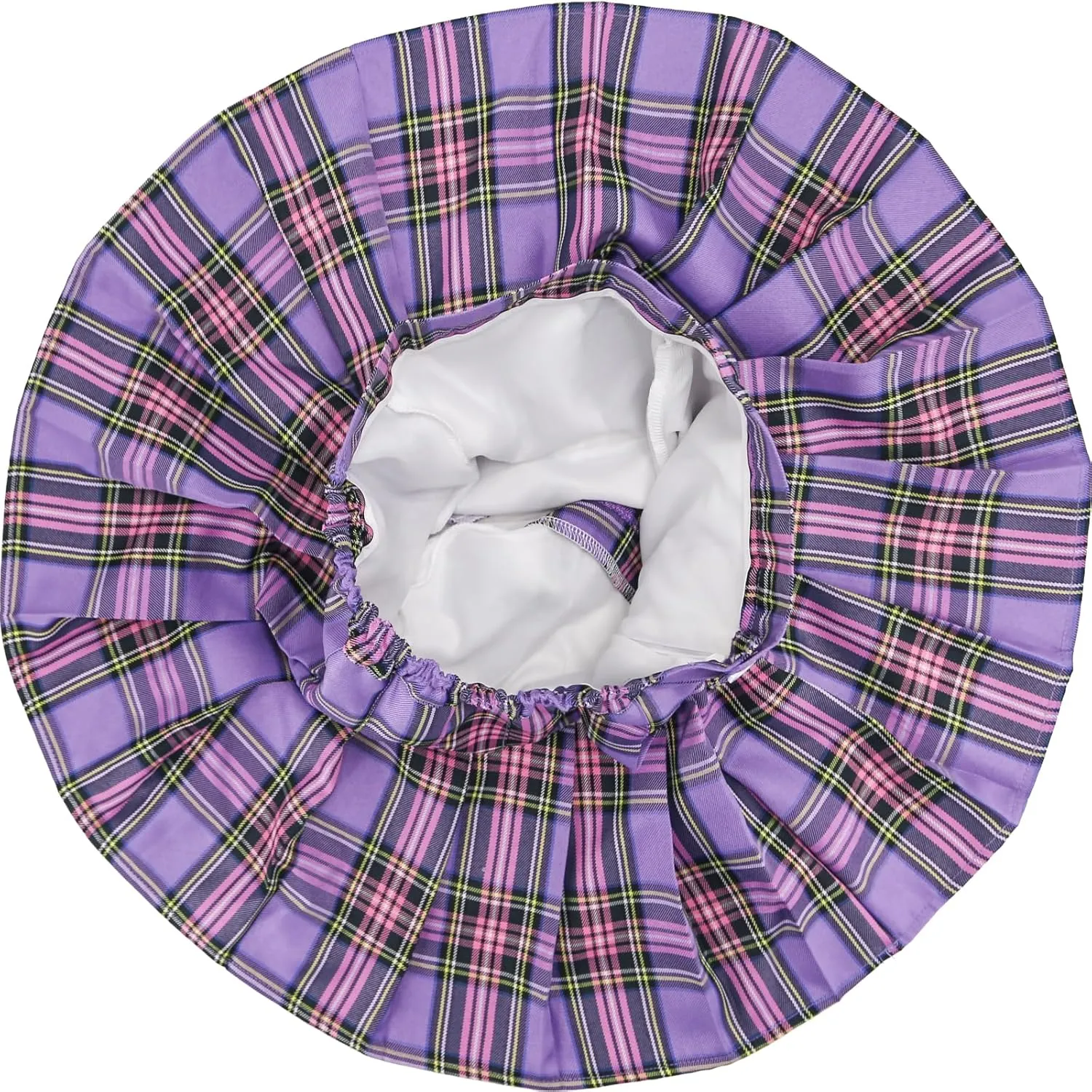 Toddler Little & Big Girl's High Waist School Uniform Elastic Waist Pleated Skirt with Shorts, US 2 Years - 14 Years