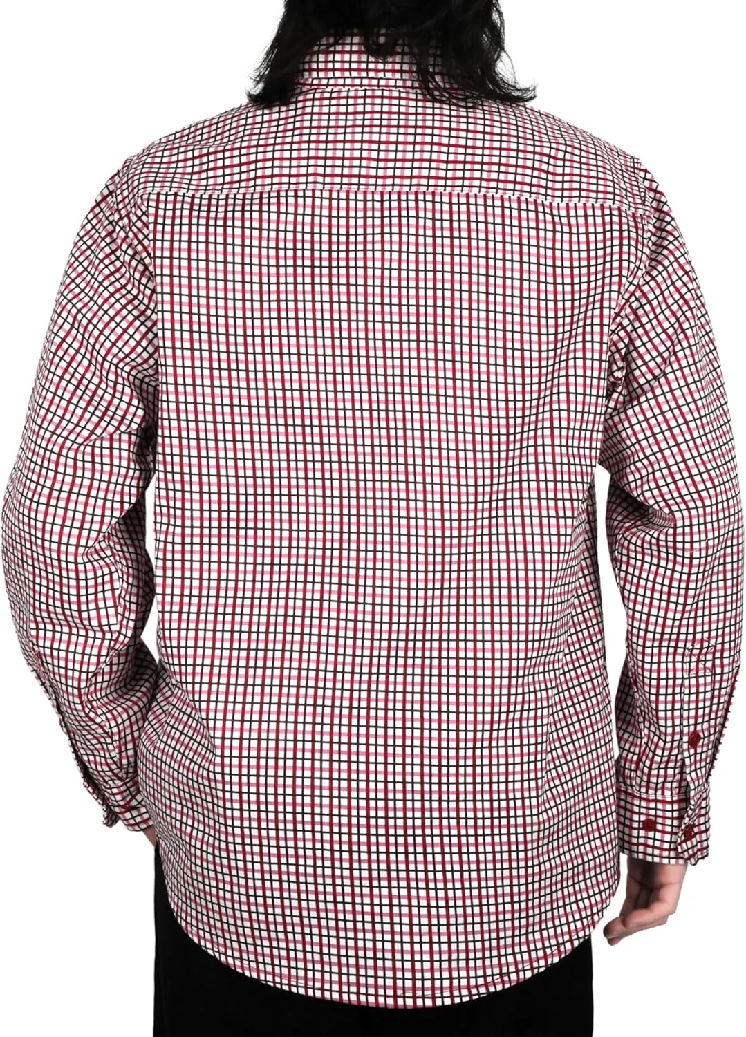 VATRENUS FR Shirts for Men Print Plaid 6.5oz Flame Resistant 100% Cotton Men's Pre-Washed Fire Retardant Work Shirt