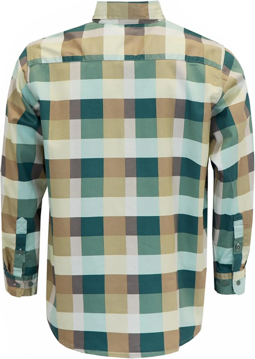 VATRENUS FR Shirts for Men Print Plaid 6.5oz Flame Resistant 100% Cotton Men's Pre-Washed Fire Retardant Work Shirt