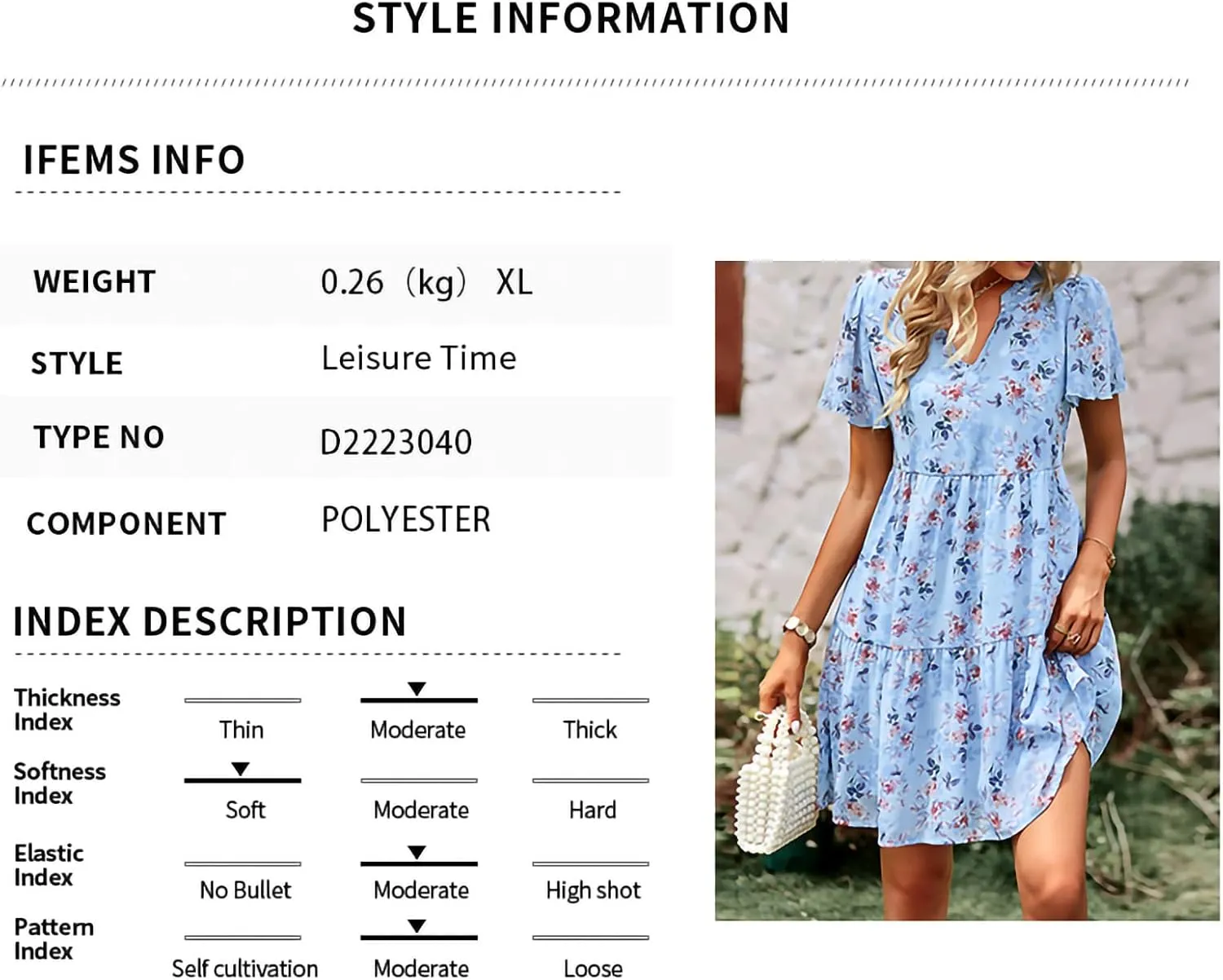 Women Chiffon Summer Dress V-Neck Short Sleeve Floral Dress Vintage Ruched Flowy A-Line Boho Casual Sundress