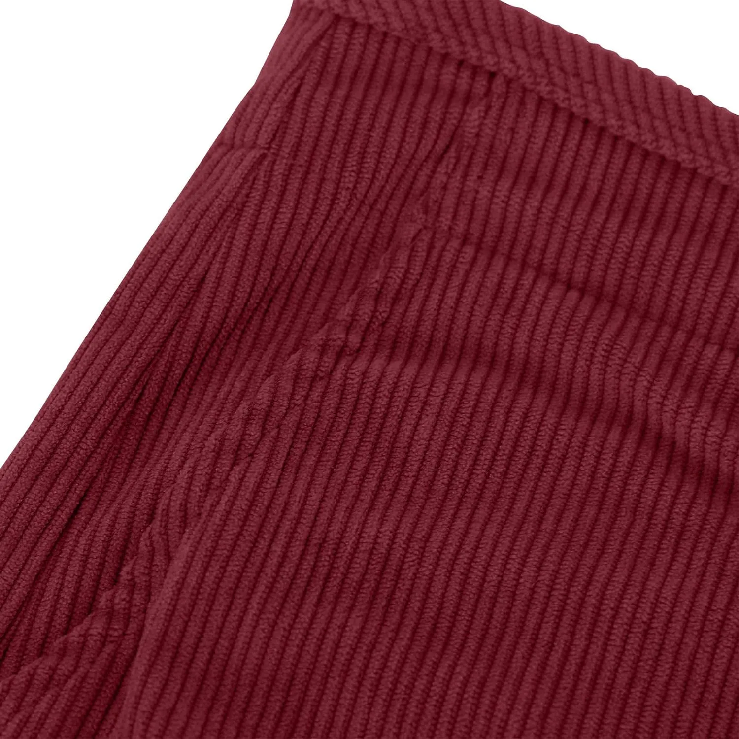 Women Fashion Button Elastic High Waist Trousers Solid Loose Wide Leg Pants Casual Straight Leg Pants with Pocket