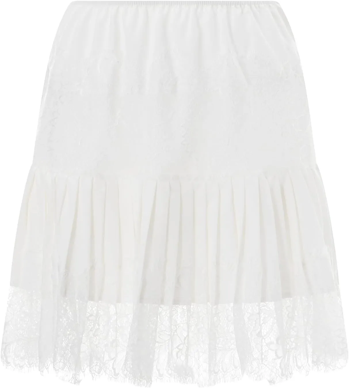 Women Y2k Lace Mini Skirt Low Rise Pleated Ruffle Half Slip Skirt Layered Flowy Short Skirt Streetwear