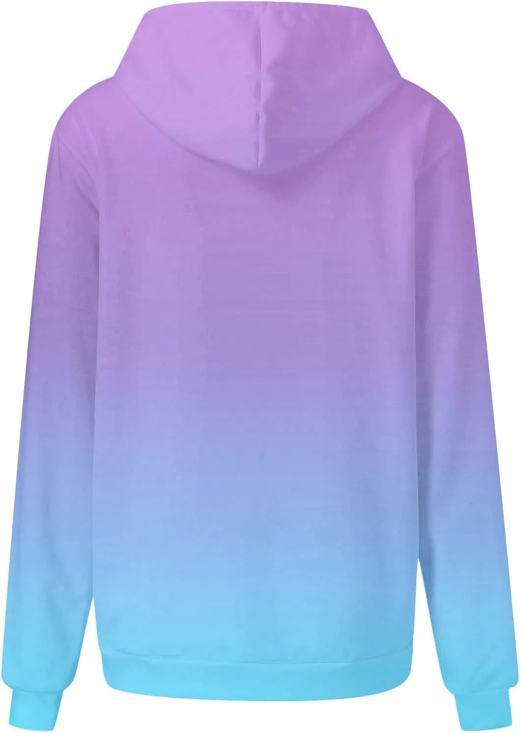 Womens Fall Fashion Hoodies 2023 Casual Oversized Long Sleeve Pullover Tops Gradient Loose Warm Hooded Sweatshirts
