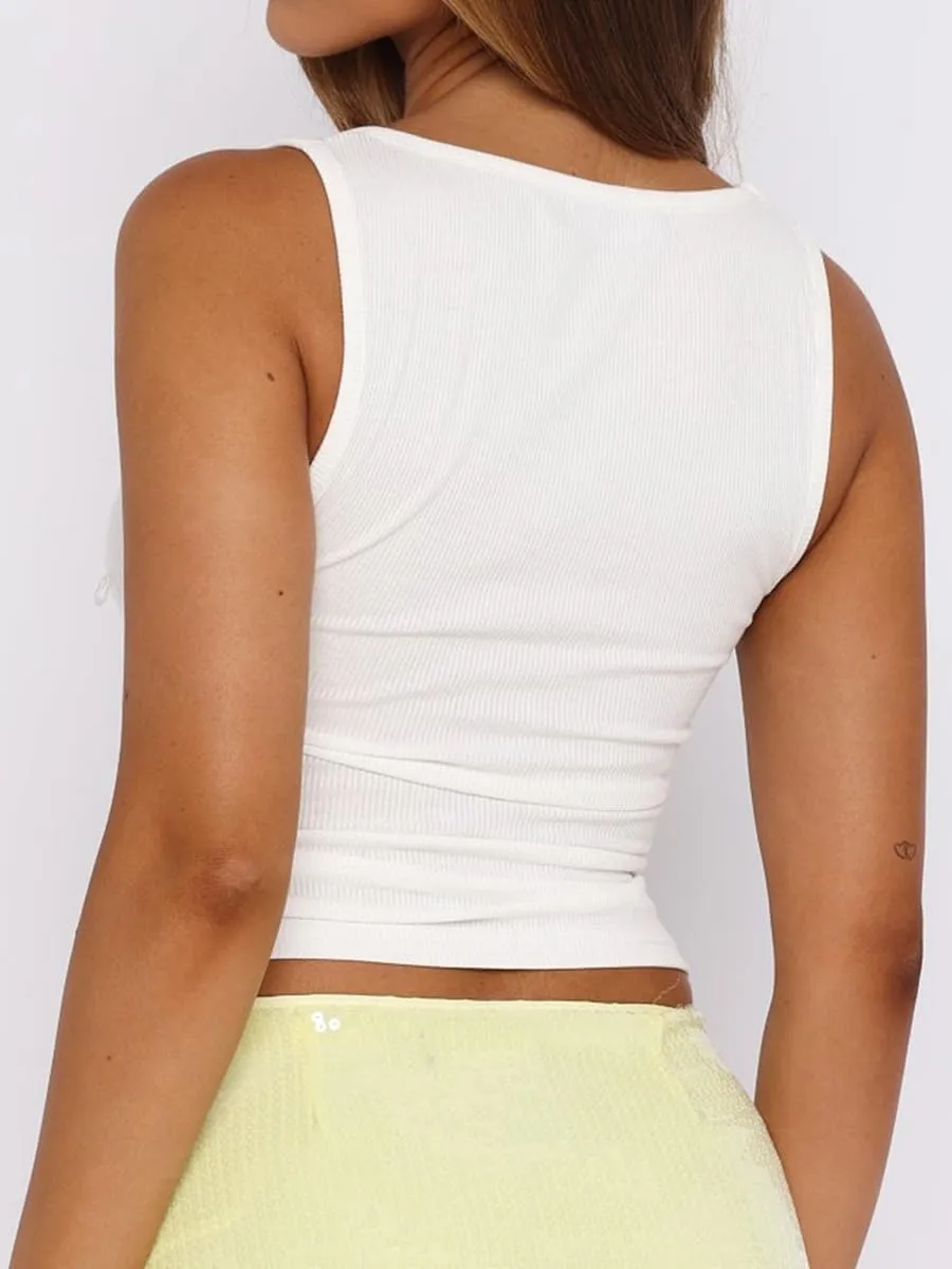 Womens Rhinestone Pearl Camisole Tank Top Crewneck Sleeveless Casual Slim Summer Cropped Shirts 2025