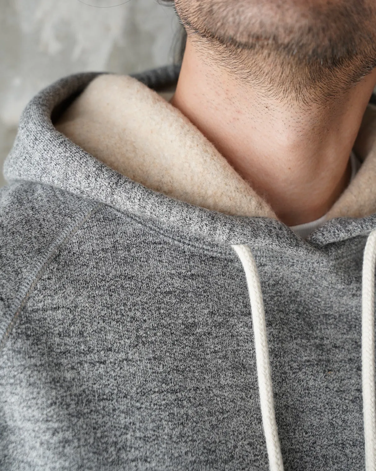 Wonder Looper Fleeced Foxfibre® Pullover Hoodie - Charcoal