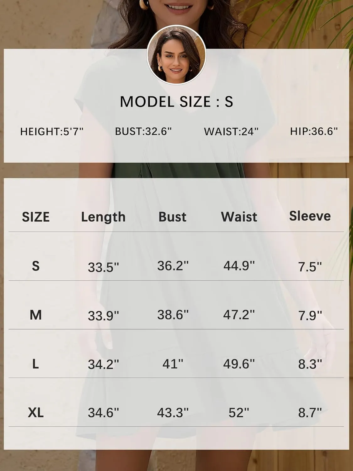 ZAFUL Women's T Shirt Dress V Neck Summer Casual Ruffle Short Sleeve Swing Dresses